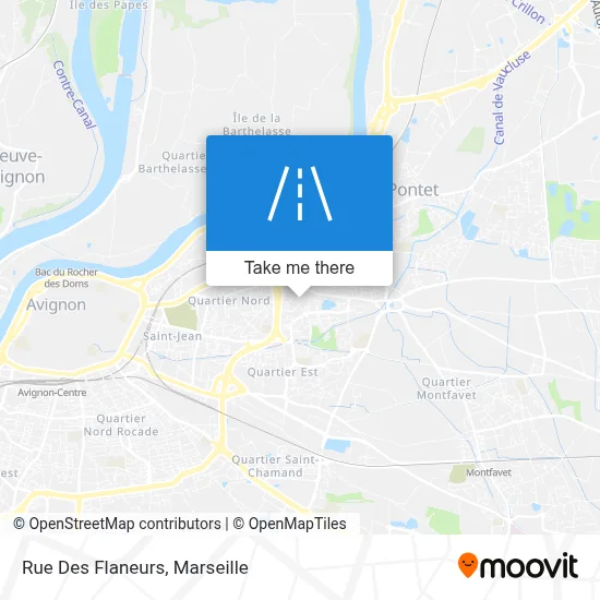 Rue Des Flaneurs map