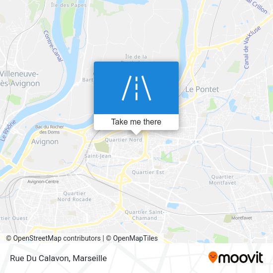 Rue Du Calavon map