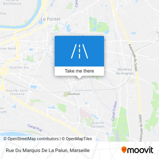 Rue Du Marquis De La Palun map