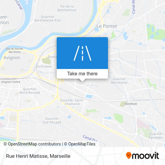 Rue Henri Matisse map