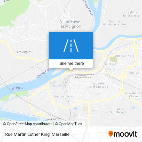 Rue Martin Luther King map