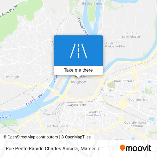 Rue Pente Rapide Charles Ansidei map