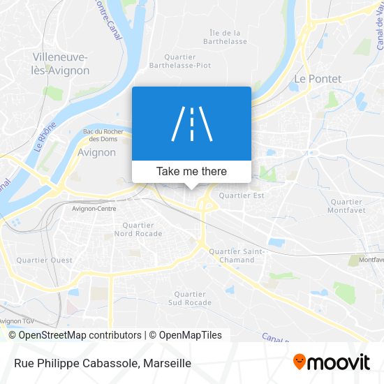 Rue Philippe Cabassole map