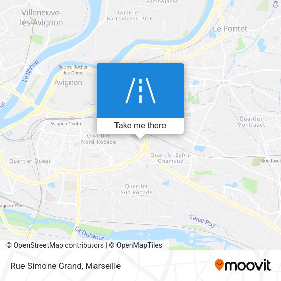 Rue Simone Grand map