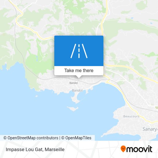 Impasse Lou Gat map