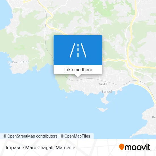 Impasse Marc Chagall map