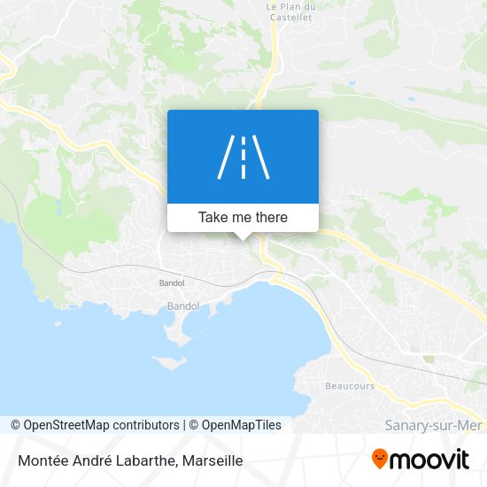 Montée André Labarthe map