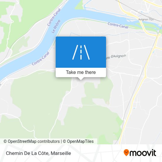 Chemin De La Côte map