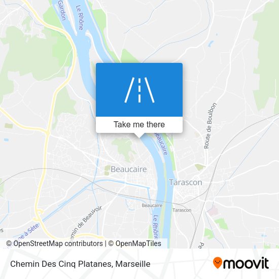 Chemin Des Cinq Platanes map