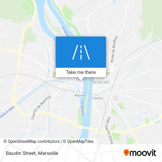 Rue Baudin map