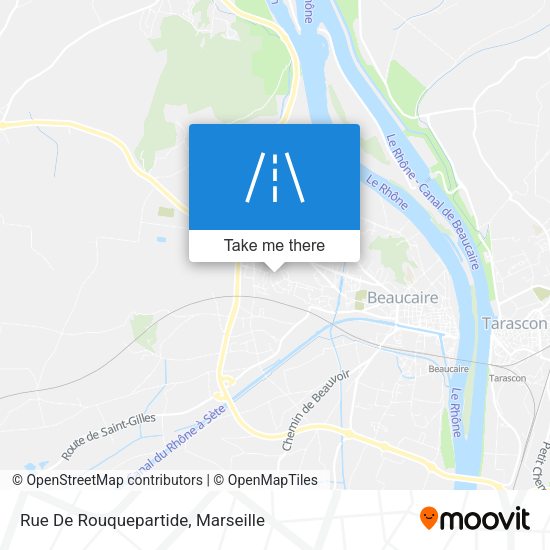 Rue De Rouquepartide map