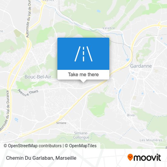 Chemin Du Garlaban map