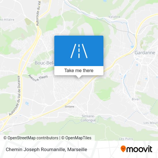 Chemin Joseph Roumanille map