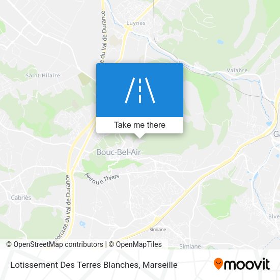 Lotissement Des Terres Blanches map