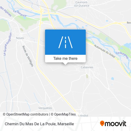 Chemin Du Mas De La Poule map