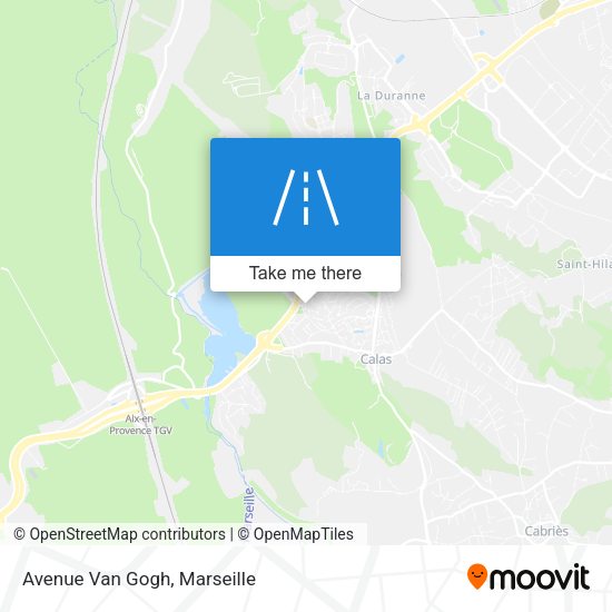 Avenue Van Gogh map