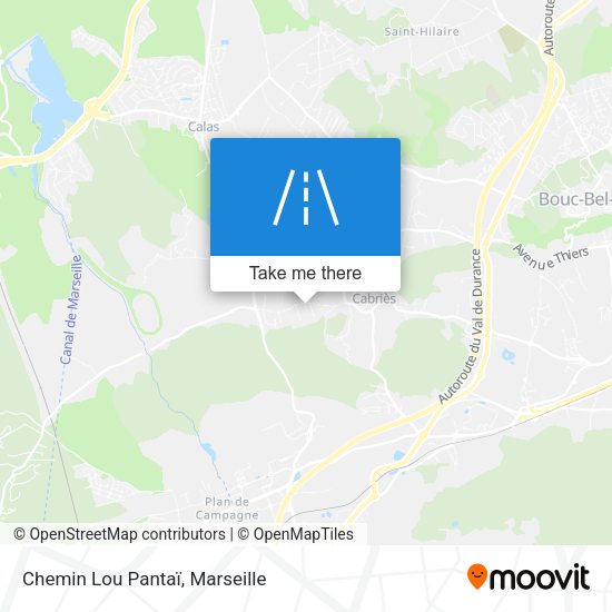 Chemin Lou Pantaï map