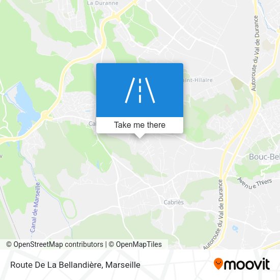 Route De La Bellandière map