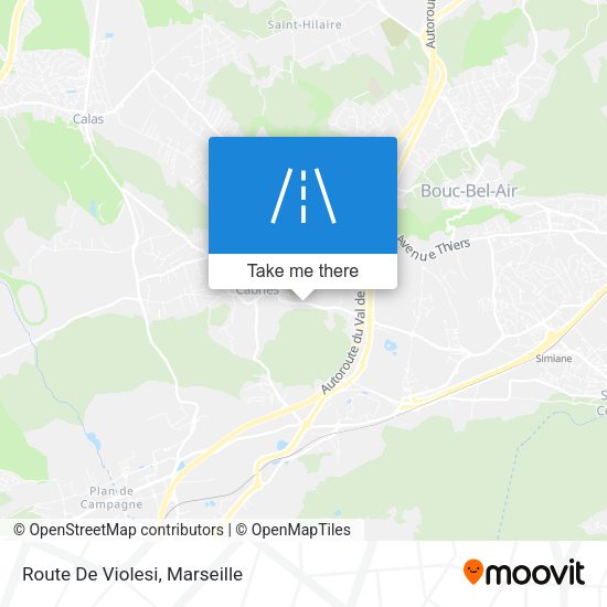 Route De Violesi map