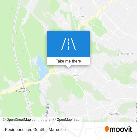 Résidence Les Genêts map