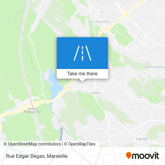Rue Edgar Degas map
