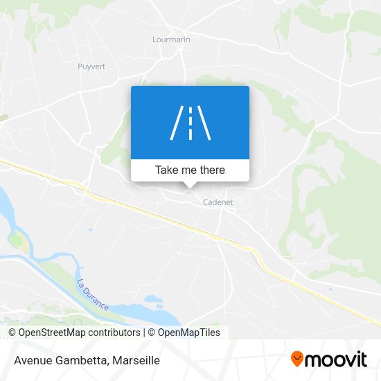 Avenue Gambetta map