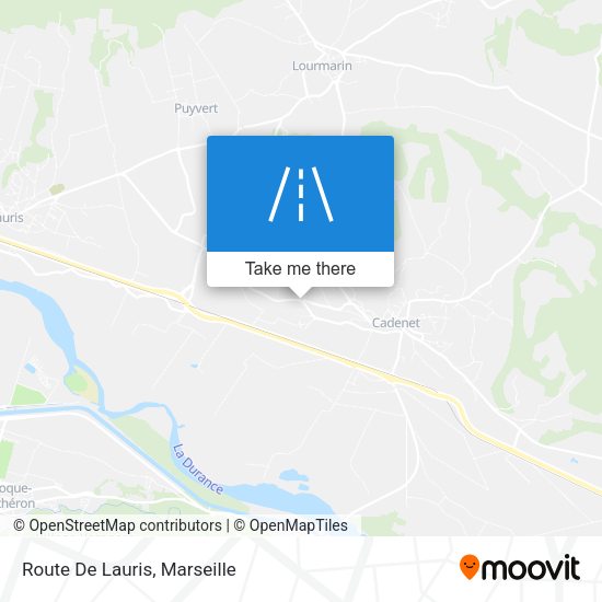 Route De Lauris map