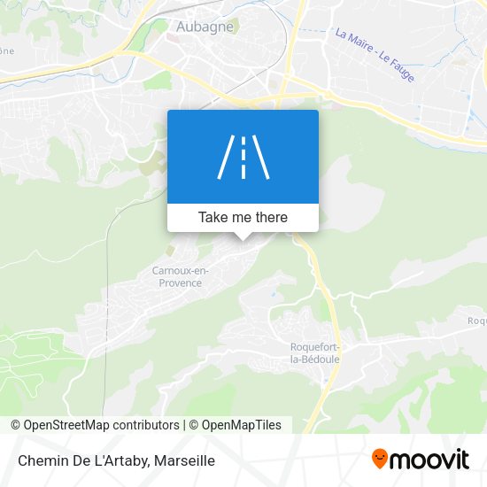 Chemin De L'Artaby map