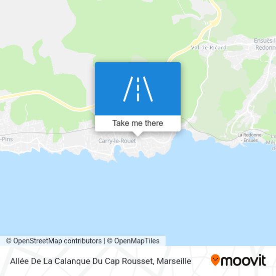 Allée De La Calanque Du Cap Rousset map