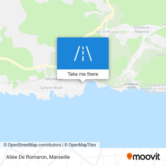 Allée De Romaron map