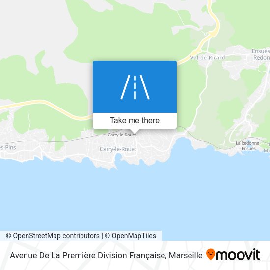 Avenue De La Première Division Française map