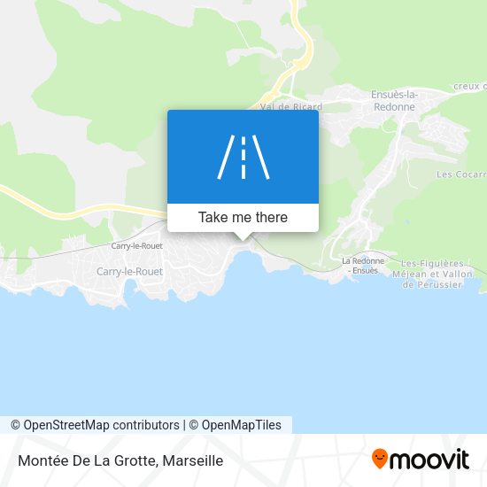 Montée De La Grotte map