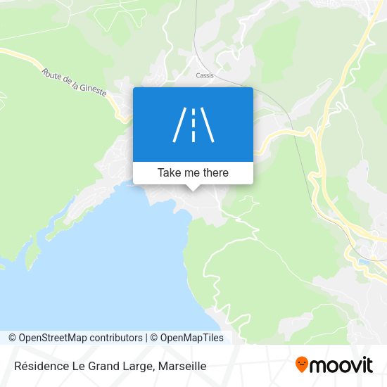 Résidence Le Grand Large map