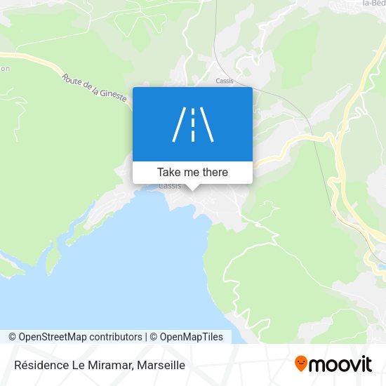 Résidence Le Miramar map