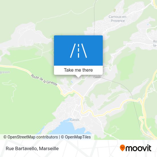 Rue Bartavello map
