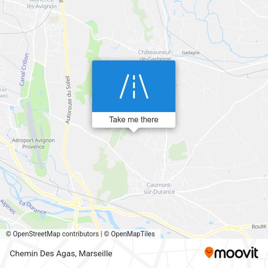 Chemin Des Agas map