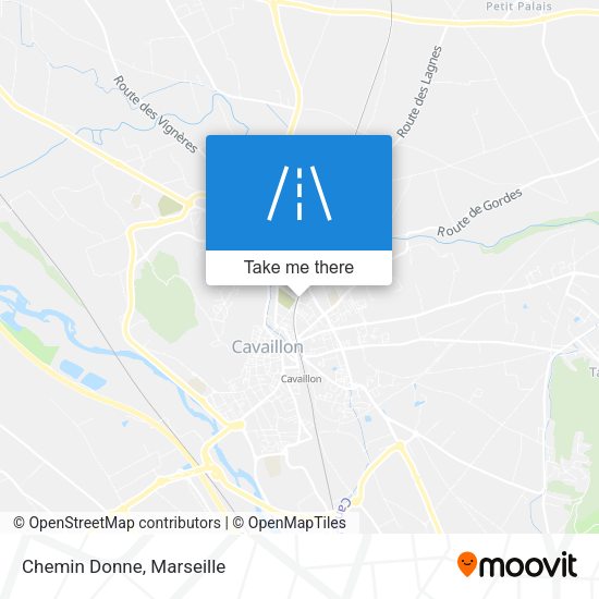 Chemin Donne map
