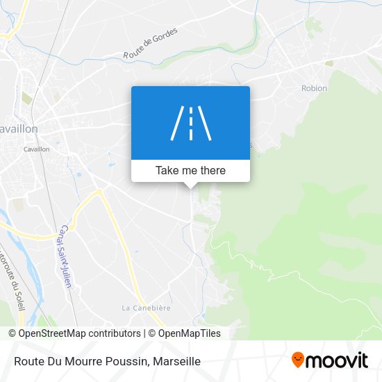 Route Du Mourre Poussin map