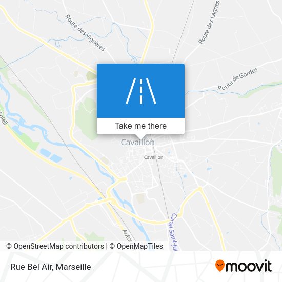 Rue Bel Air map