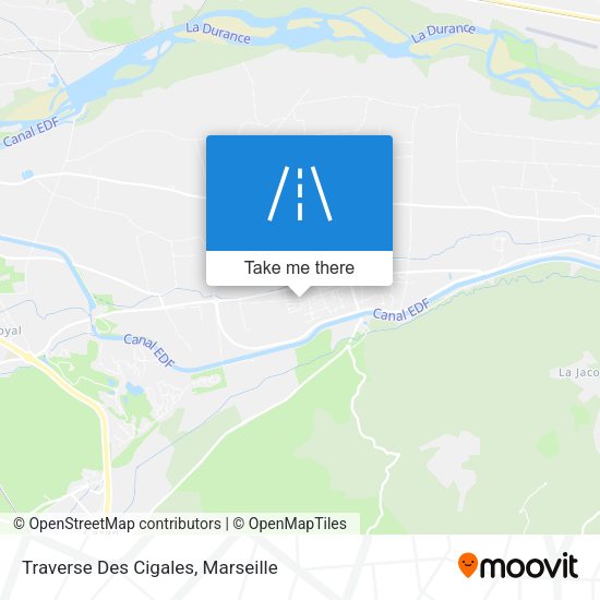 Traverse Des Cigales map