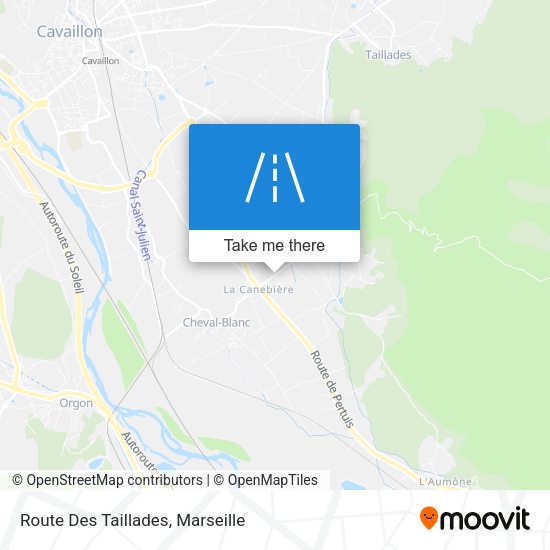 Route Des Taillades map