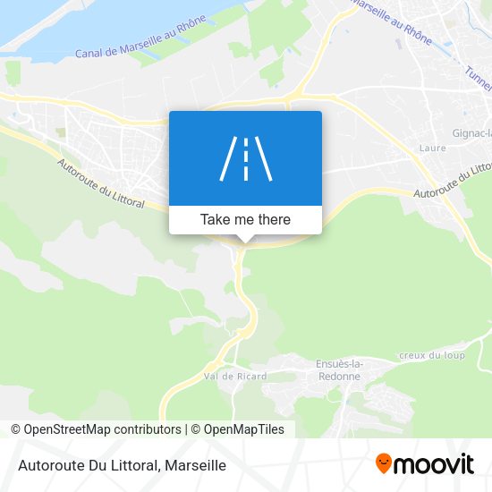 Autoroute Du Littoral map