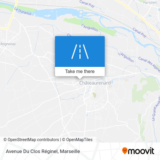Avenue Du Clos Réginel map