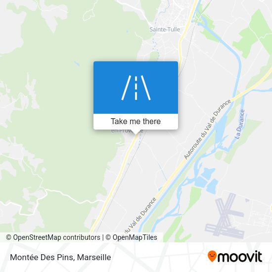 Montée Des Pins map