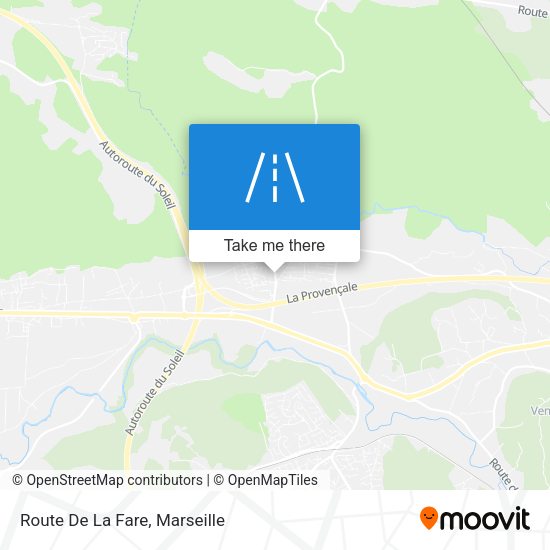 Route De La Fare map
