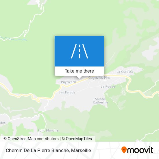 Chemin De La Pierre Blanche map