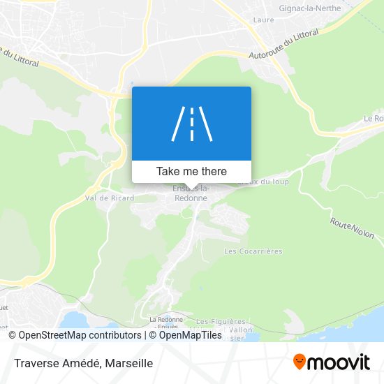 Traverse Amédé map