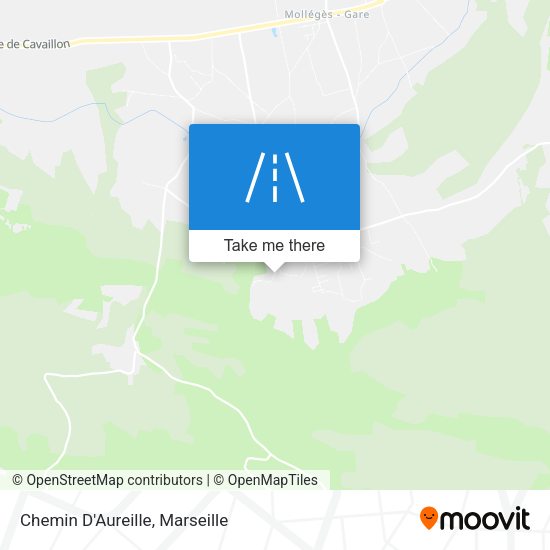 Chemin D'Aureille map