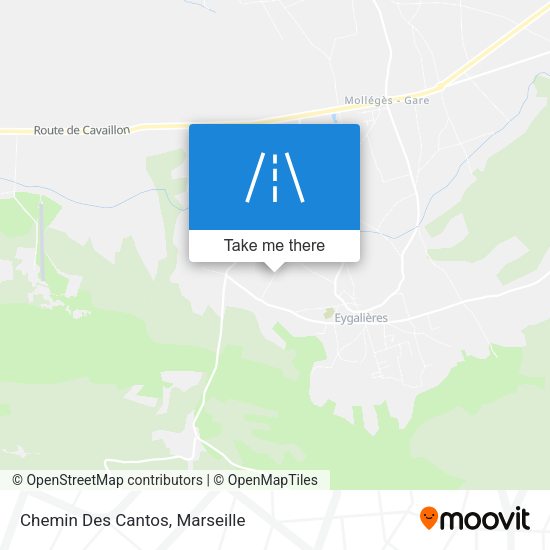 Chemin Des Cantos map