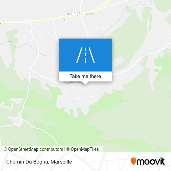Chemin Du Bagna map
